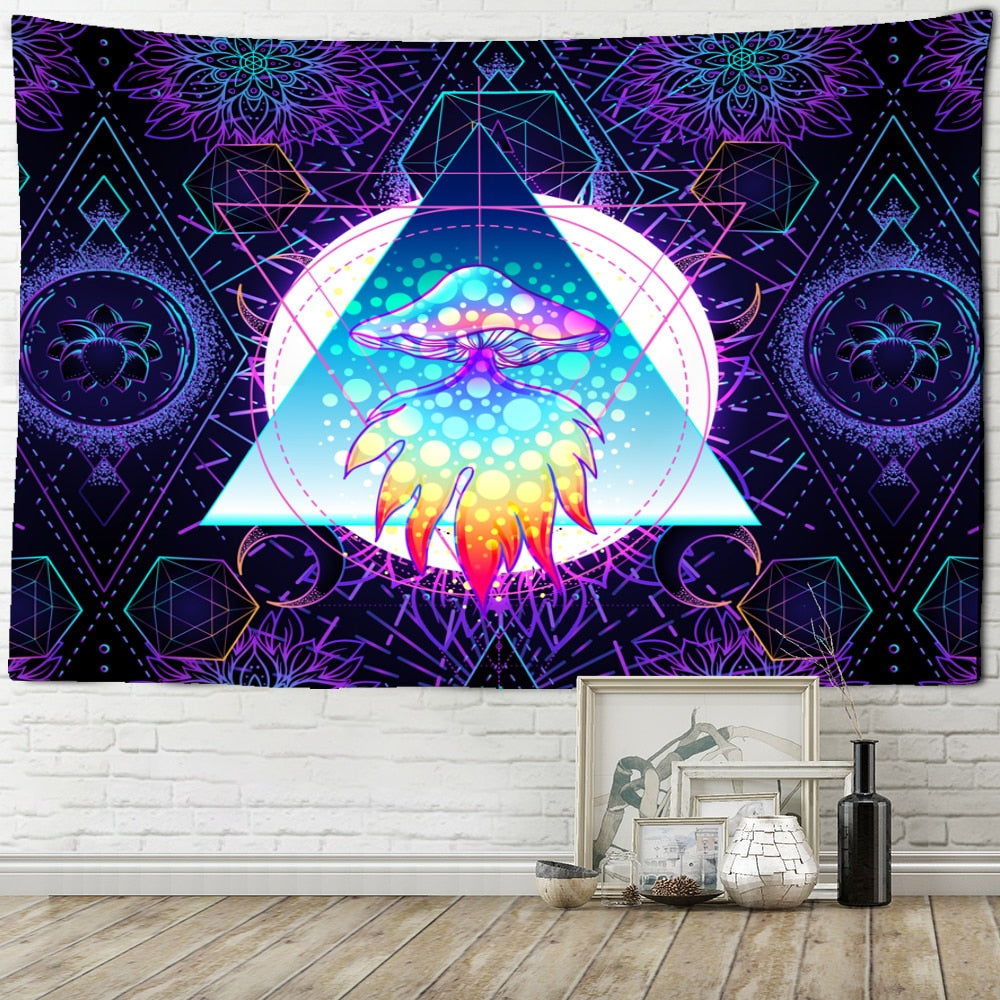 Indian Mandala Tapestry Wall Hanging Bohemian Gypsy Psychedelic Tapiz Witchcraft Tapestry