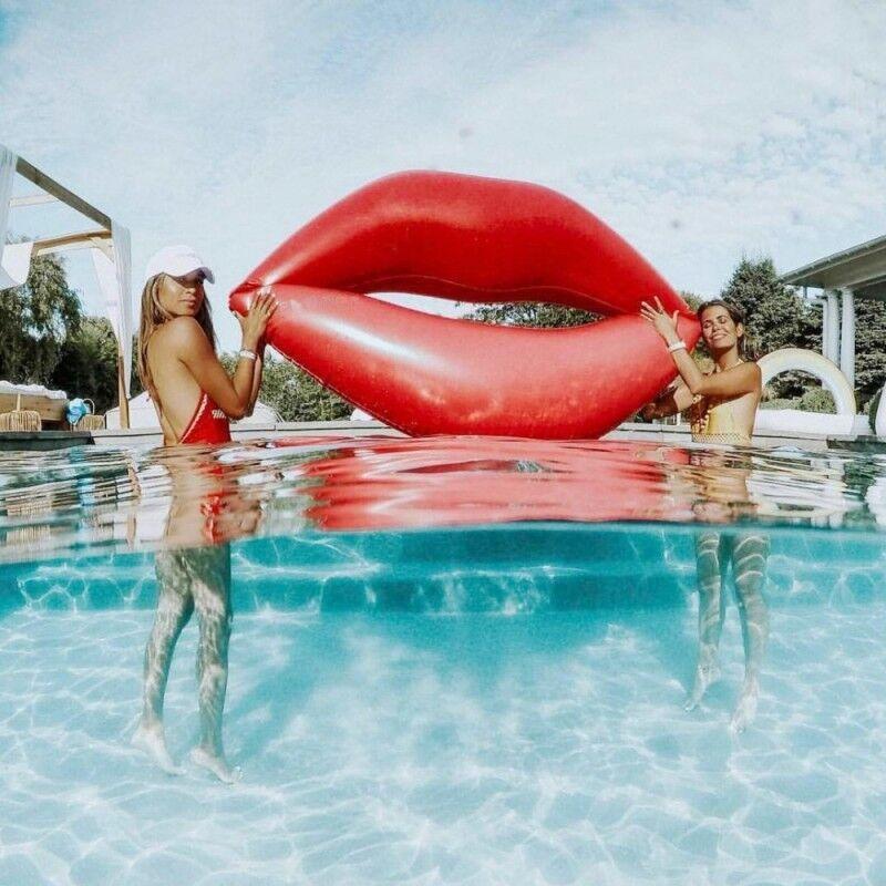 Red Lips INFLATABLE FLOATING ENVIRONMENTAL PROTECTION PVC FLOATING Swimming Toy