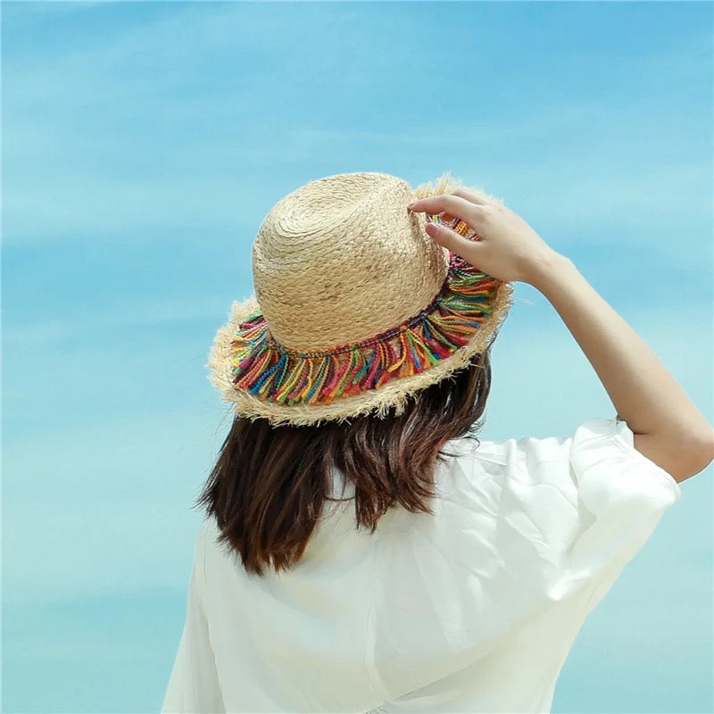 Summer Hand-Woven Bohemian Straw Parent-Child Sun Hat