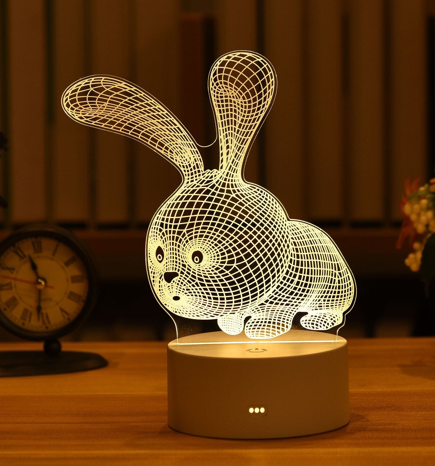 Romantic Love 3D Acrylic Led Lamp for Home Children's Night Light Table Lamp Birthday Party Decor Valentine's Day Bedside Lamp