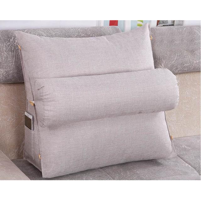 Sofa Cushion Back Pillow Bed Backrest Office Chair Pillow Support Waist Cushion Lounger TV Reading Lumbar Cushion Home Decor