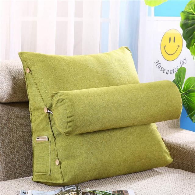 Sofa Cushion Back Pillow Bed Backrest Office Chair Pillow Support Waist Cushion Lounger TV Reading Lumbar Cushion Home Decor