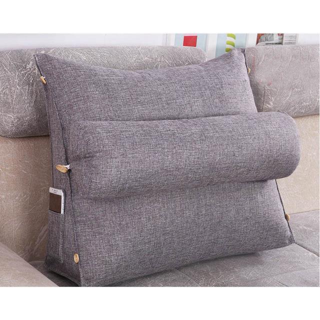 Sofa Cushion Back Pillow Bed Backrest Office Chair Pillow Support Waist Cushion Lounger TV Reading Lumbar Cushion Home Decor