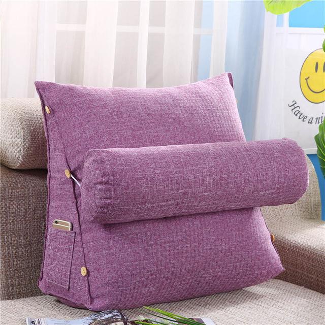 Sofa Cushion Back Pillow Bed Backrest Office Chair Pillow Support Waist Cushion Lounger TV Reading Lumbar Cushion Home Decor