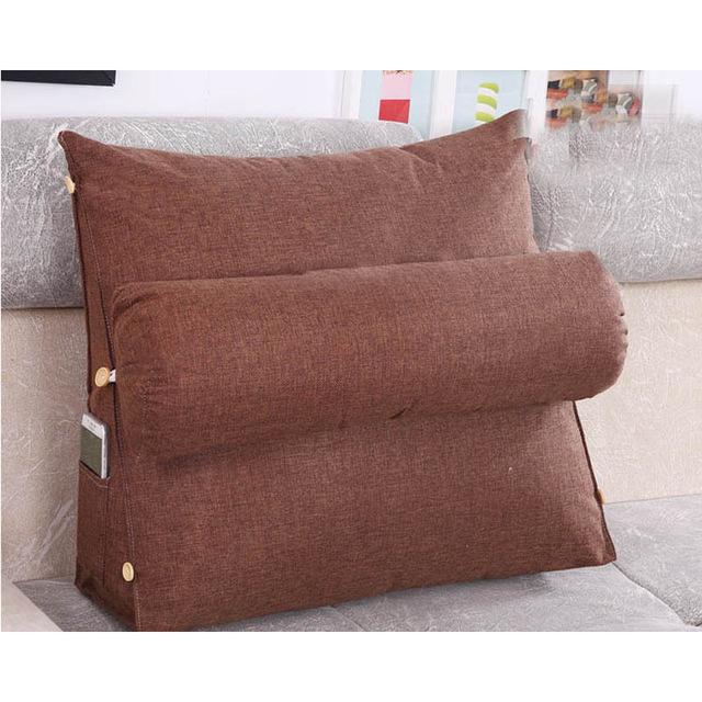 Sofa Cushion Back Pillow Bed Backrest Office Chair Pillow Support Waist Cushion Lounger TV Reading Lumbar Cushion Home Decor