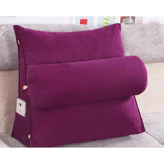 Sofa Cushion Back Pillow Bed Backrest Office Chair Pillow Support Waist Cushion Lounger TV Reading Lumbar Cushion Home Decor