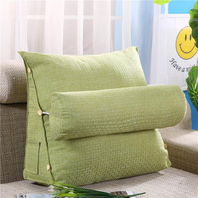 Sofa Cushion Back Pillow Bed Backrest Office Chair Pillow Support Waist Cushion Lounger TV Reading Lumbar Cushion Home Decor