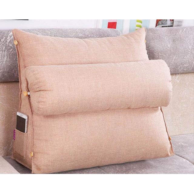 Sofa Cushion Back Pillow Bed Backrest Office Chair Pillow Support Waist Cushion Lounger TV Reading Lumbar Cushion Home Decor