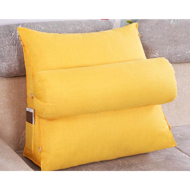 Sofa Cushion Back Pillow Bed Backrest Office Chair Pillow Support Waist Cushion Lounger TV Reading Lumbar Cushion Home Decor