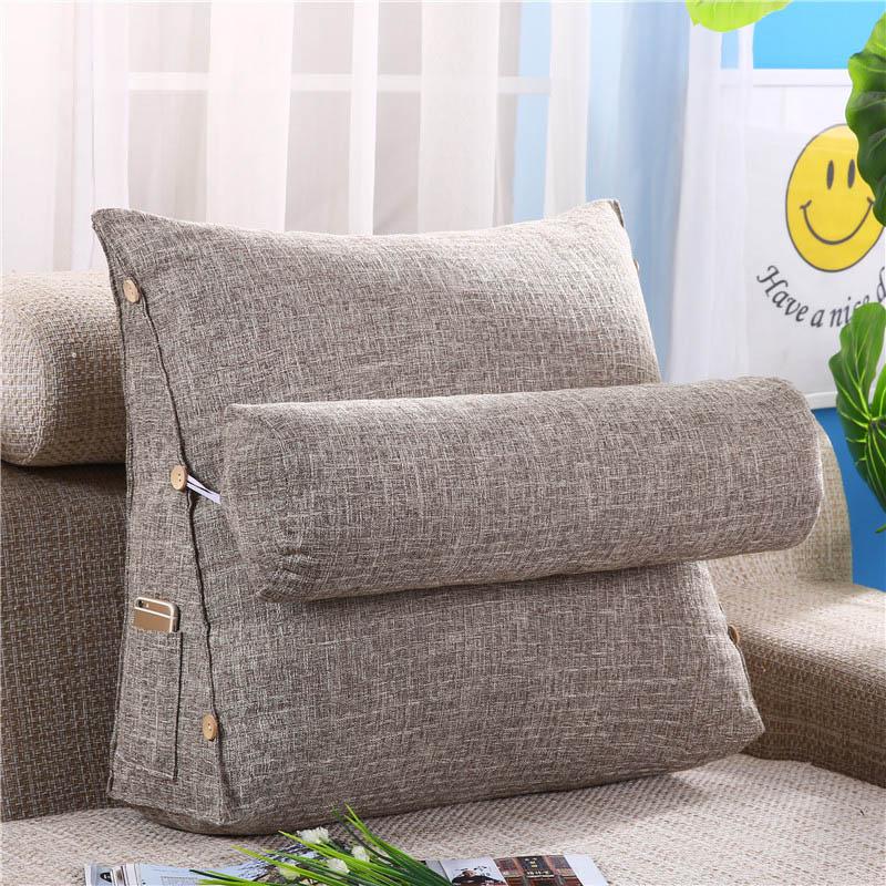 Sofa Cushion Back Pillow Bed Backrest Office Chair Pillow Support Waist Cushion Lounger TV Reading Lumbar Cushion Home Decor