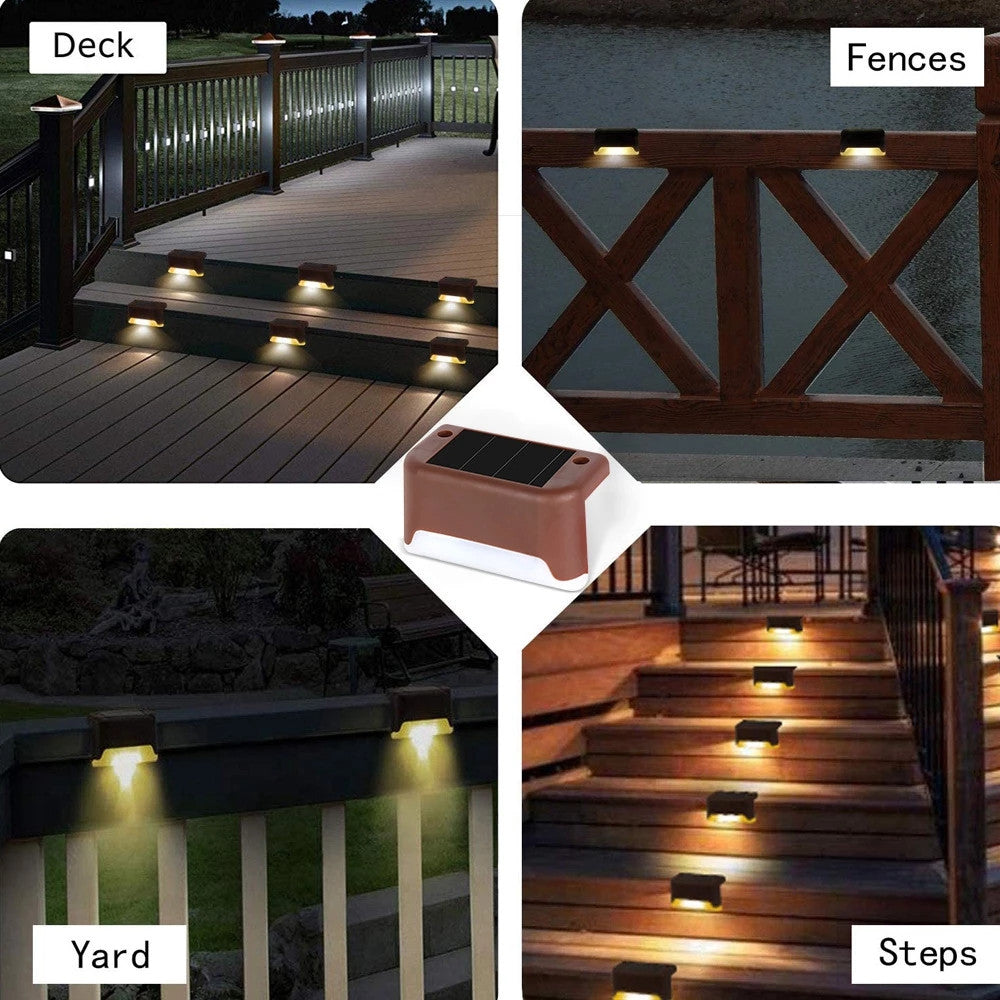 Solar Led Light Outdoor Garden Solar Lights Waterproof Solar Power Garden Light Lamp Decoration for Patio Stair Garden Fence