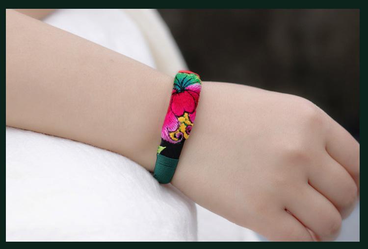 Ethnic Style Embroidery Handmade Bracelet