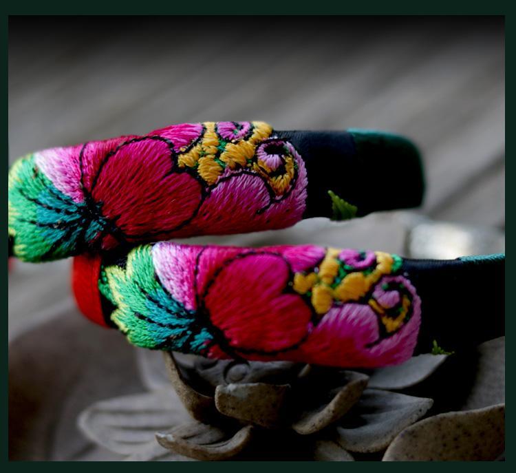 Ethnic Style Embroidery Handmade Bracelet