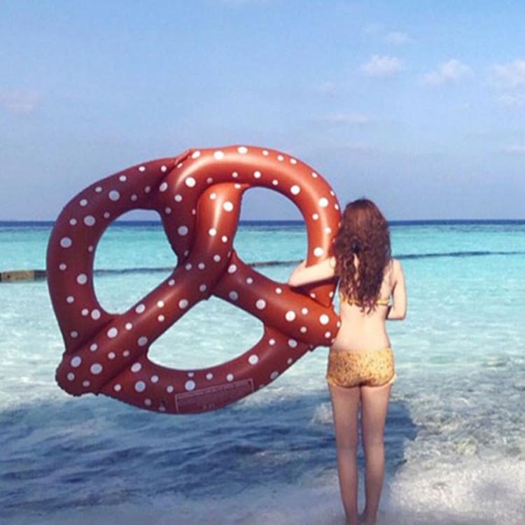 Inflatable bagel floating row adult horse unicorn swim ring beach style beach fashion