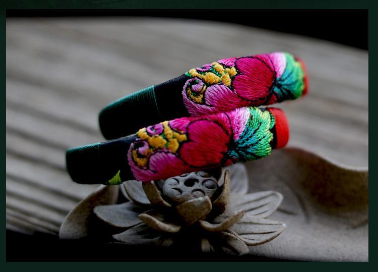 Ethnic Style Embroidery Handmade Bracelet