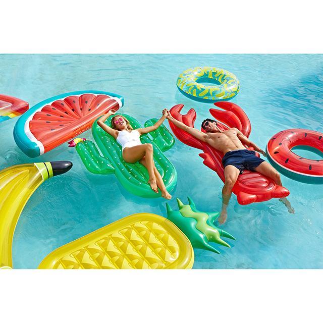 Pineapple inflatable floating drainage supplies floating bed swimming toy