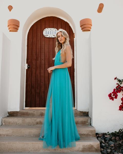 Solid Color Sleeveless Sling Mesh Gauze Midi Skirt