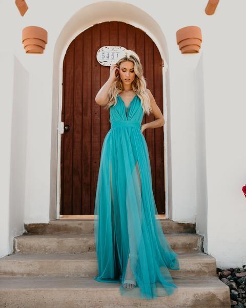 Solid Color Sleeveless Sling Mesh Gauze Midi Skirt