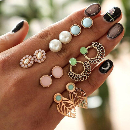 Girls Stud 6 Pairs Lot Cute Thai Style Earrings Jewelry Accessories