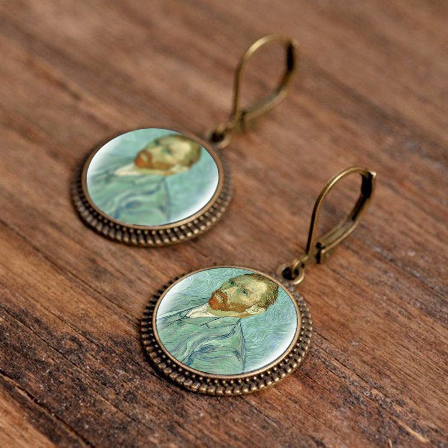 Retro Oil Painting Earrings