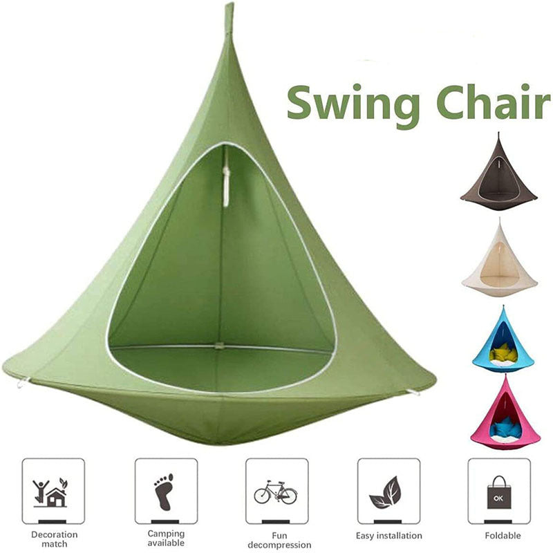 Waterproof Outdoor Garden Camping Hammock Swing Chair Foldable Children Room Teepee Tree Tent Ceiling Hanging Sofa Bed