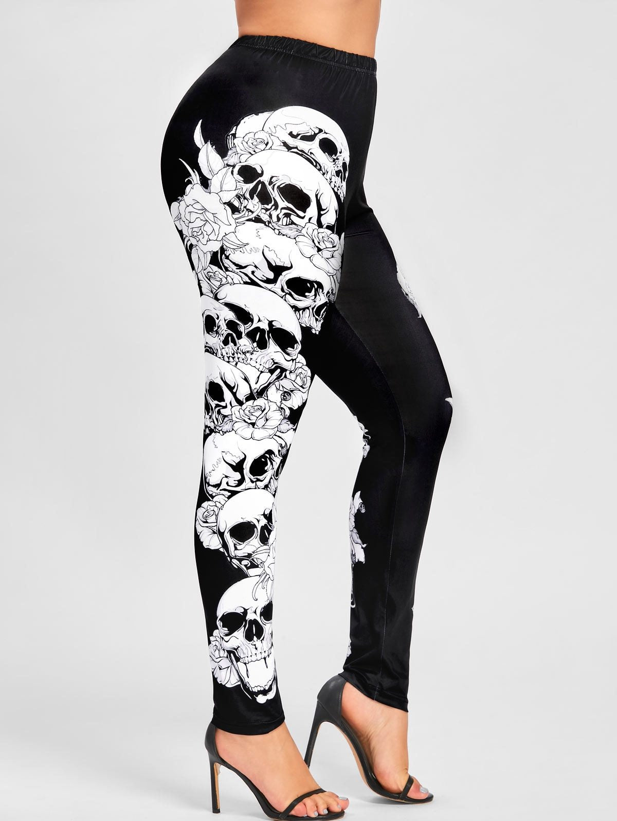 Women Sexy Plus Size Skull Printed Leggings Ladies Gothic Halloween Leggings Leggings Fitness Feminina Leggins Mujer