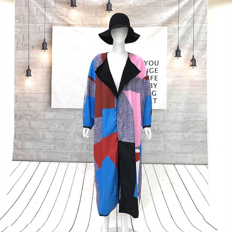 Women Autumn Winter Woollen Coat Long Sleeve Turn-Down Collar Oversize Polyester Outwear Jacket Elegant Loose Overcoats Femenino