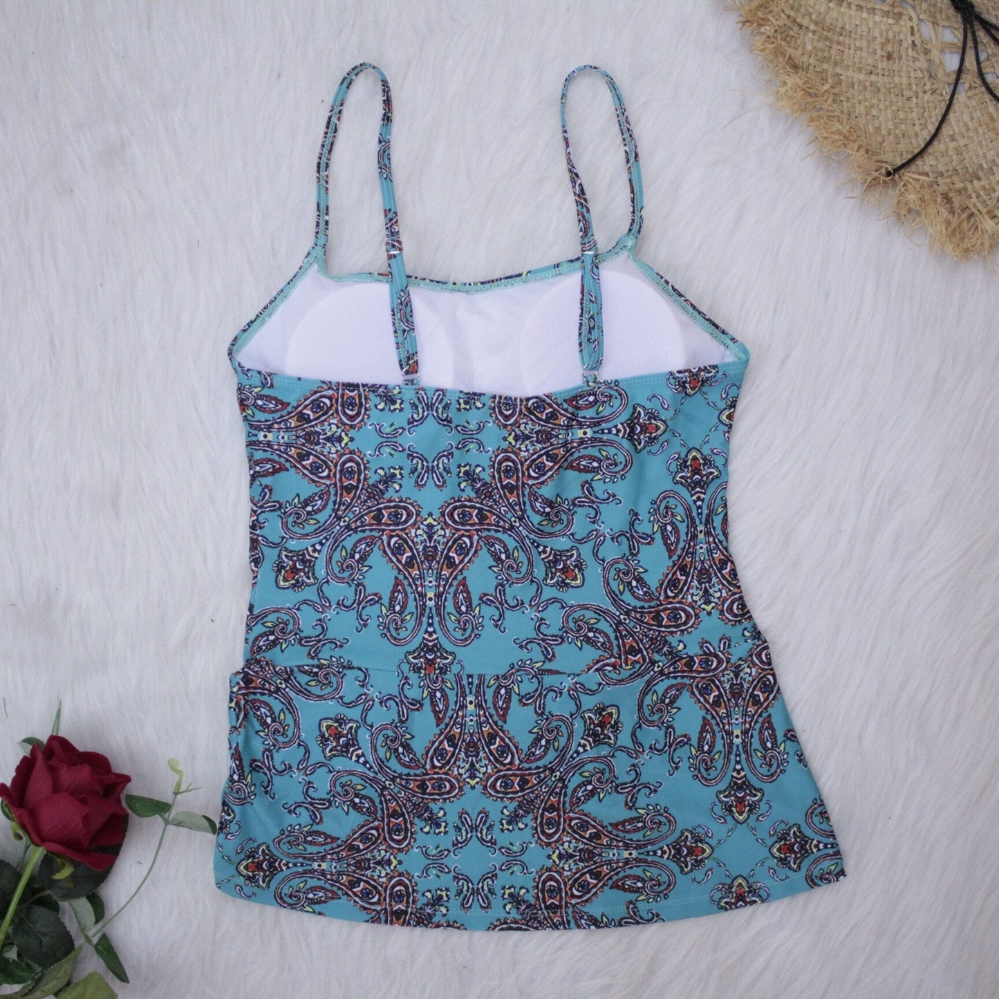 Women's Two Piece Print Bikini Vintage Swimsuit