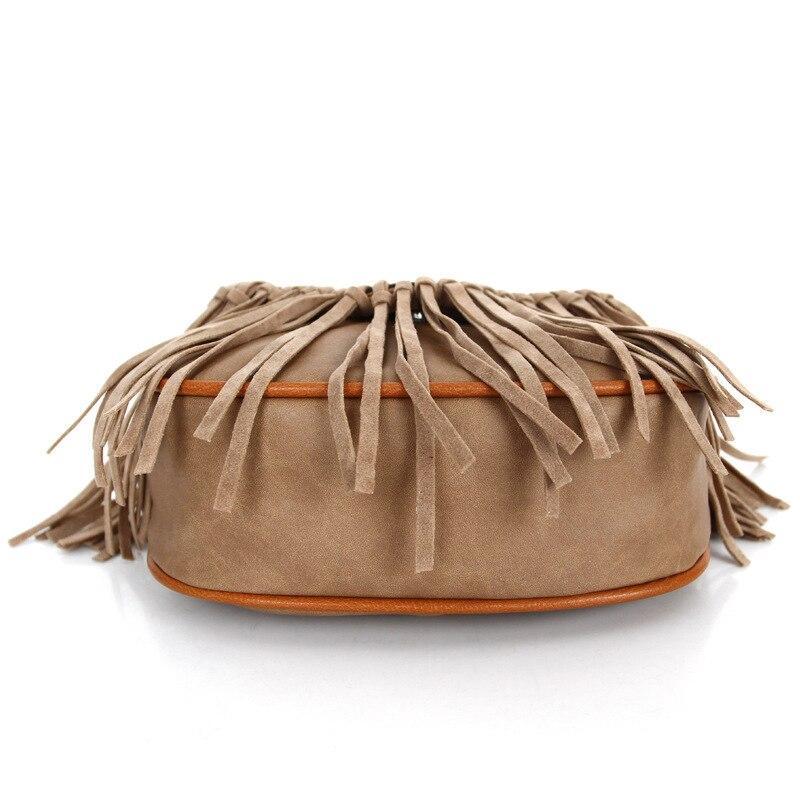 Womens' Pouch Tassel Shoulder Bag Vintage Handbag Crossbody Bags for Women Large Capacity Messenger Bags