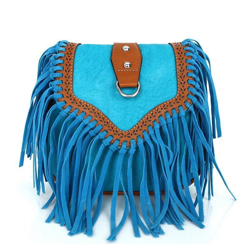 Womens' Pouch Tassel Shoulder Bag Vintage Handbag Crossbody Bags for Women Large Capacity Messenger Bags