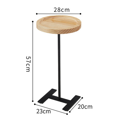 Mini Solid Wood Bedside Narrow Angle Table Living Room Sofa Small Table Can Be Moved Light Luxury Balcony Coffee Table