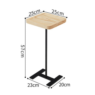 Mini Solid Wood Bedside Narrow Angle Table Living Room Sofa Small Table Can Be Moved Light Luxury Balcony Coffee Table