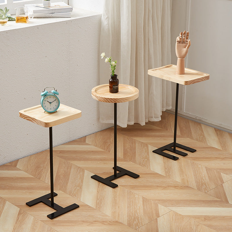 Mini Solid Wood Bedside Narrow Angle Table Living Room Sofa Small Table Can Be Moved Light Luxury Balcony Coffee Table