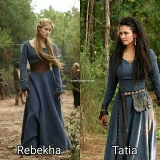 Bohemian Vintage Medieval Blue Long Dress