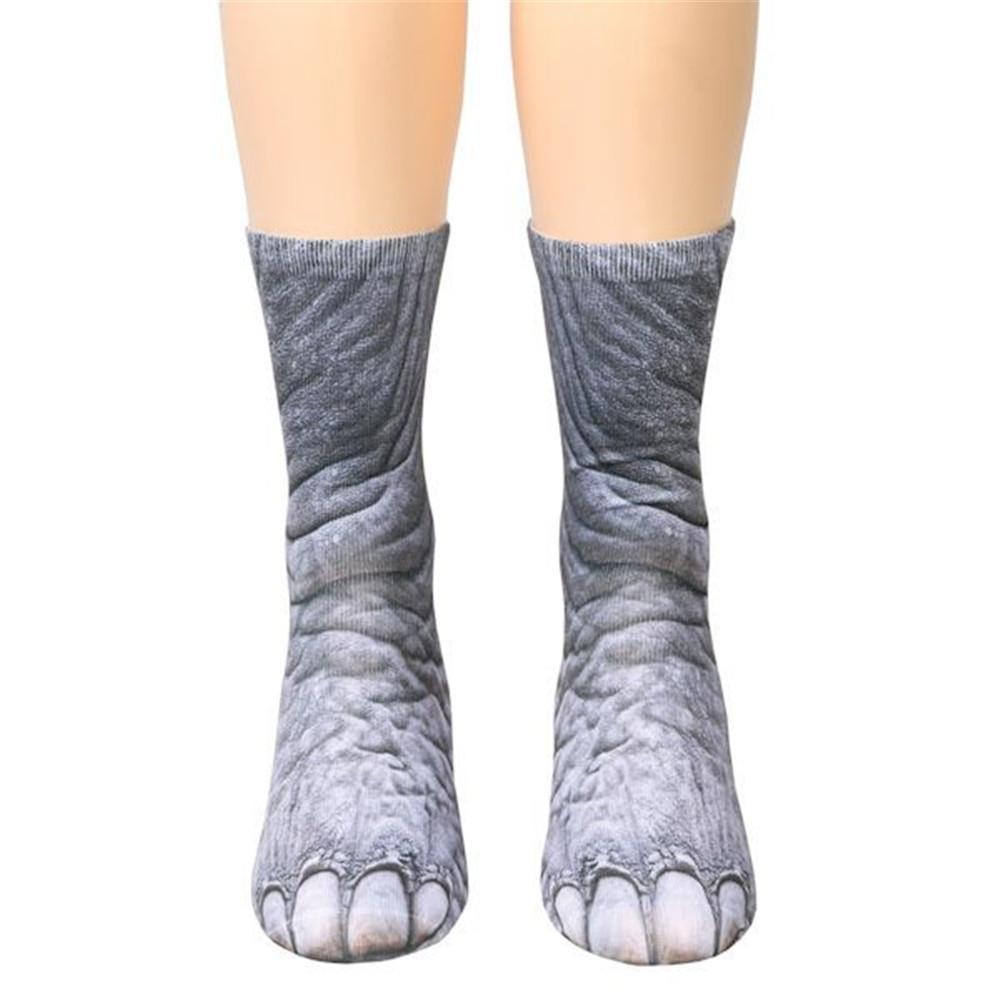 Print socks adult animal claw socks for men and women