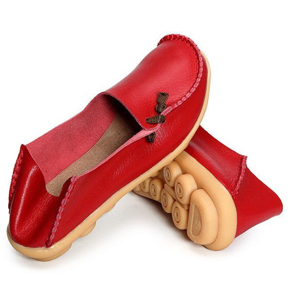 Big Size Soft Multi-Way Wearing Pure Color Flat Loafers