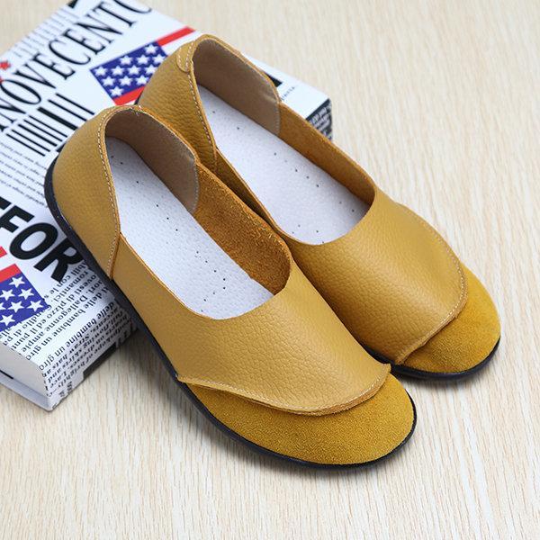 Big Size Color Match Soft Comfy Ballet Pattern Casual Flat Shoes