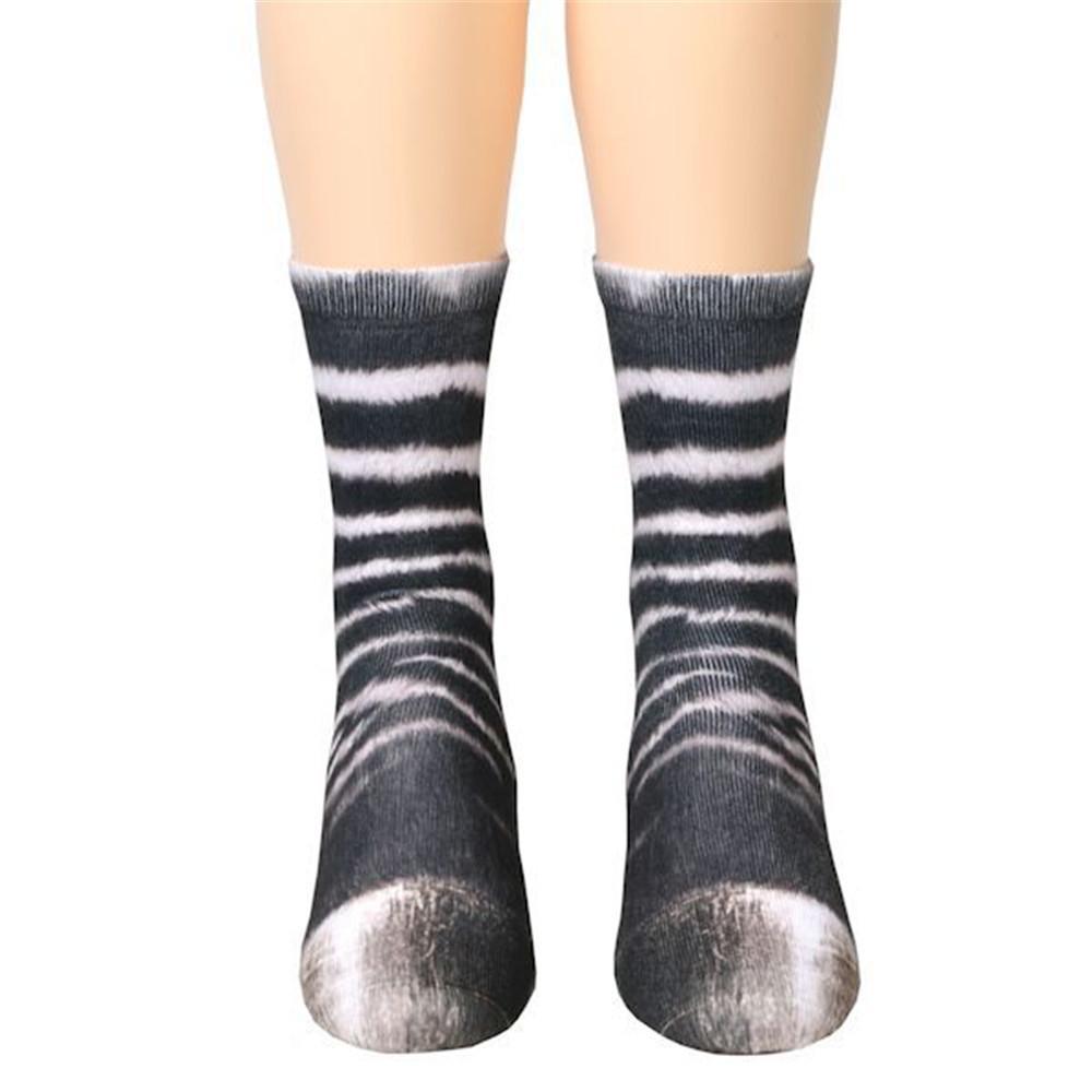 Print socks adult animal claw socks for men and women