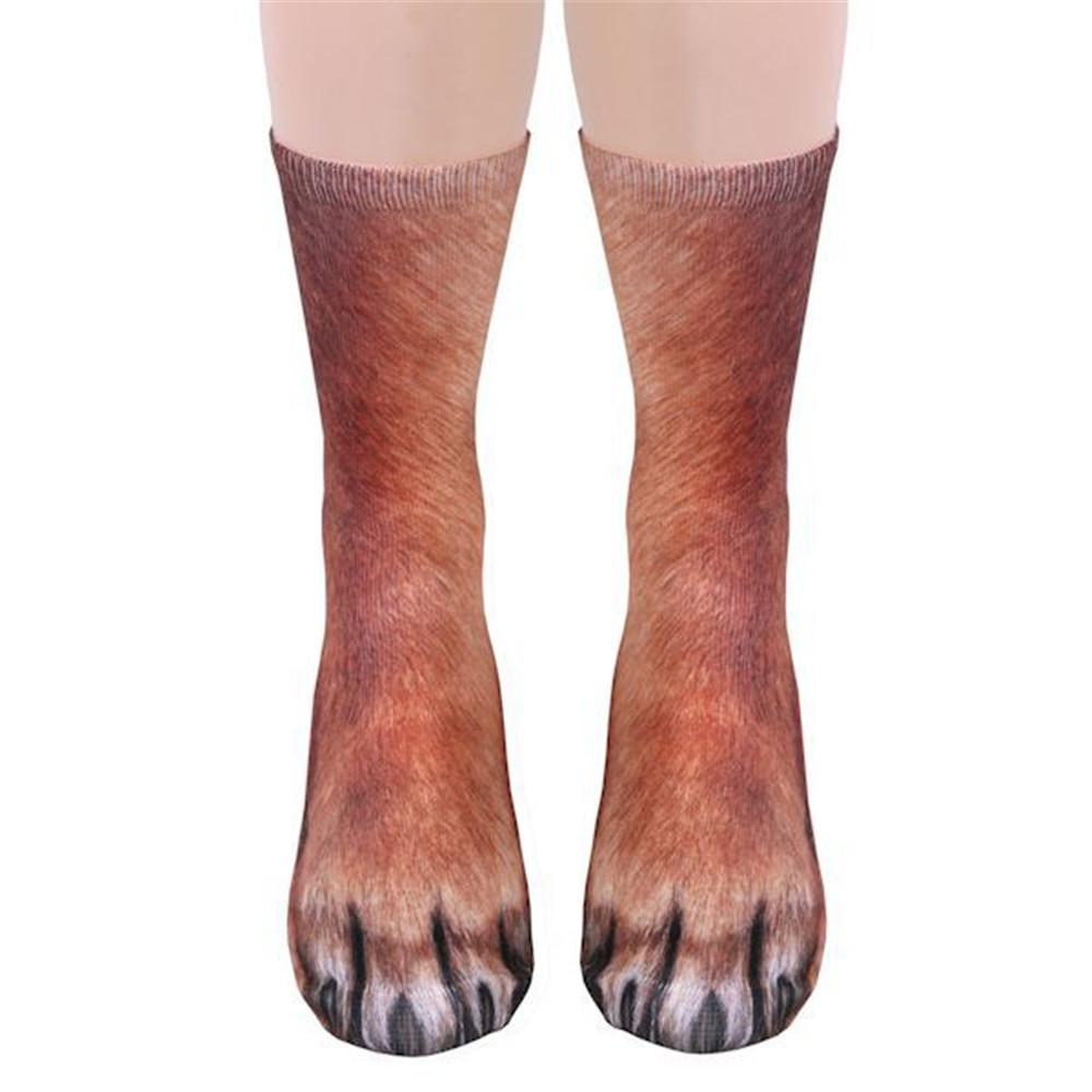 Print socks adult animal claw socks for men and women