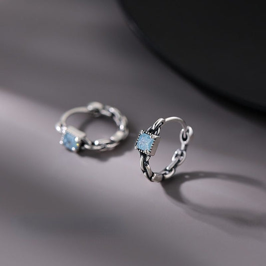 S925 Sterling Silver Sugar Earrings Light Luxury Niche Design Earrings