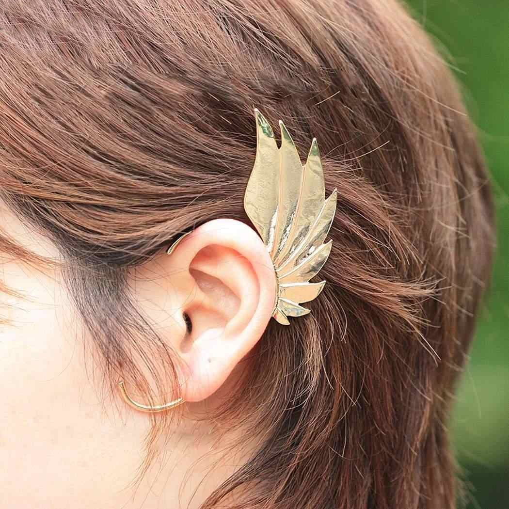 1PC Retro Boho Feather Shape Ear Cuff Earring