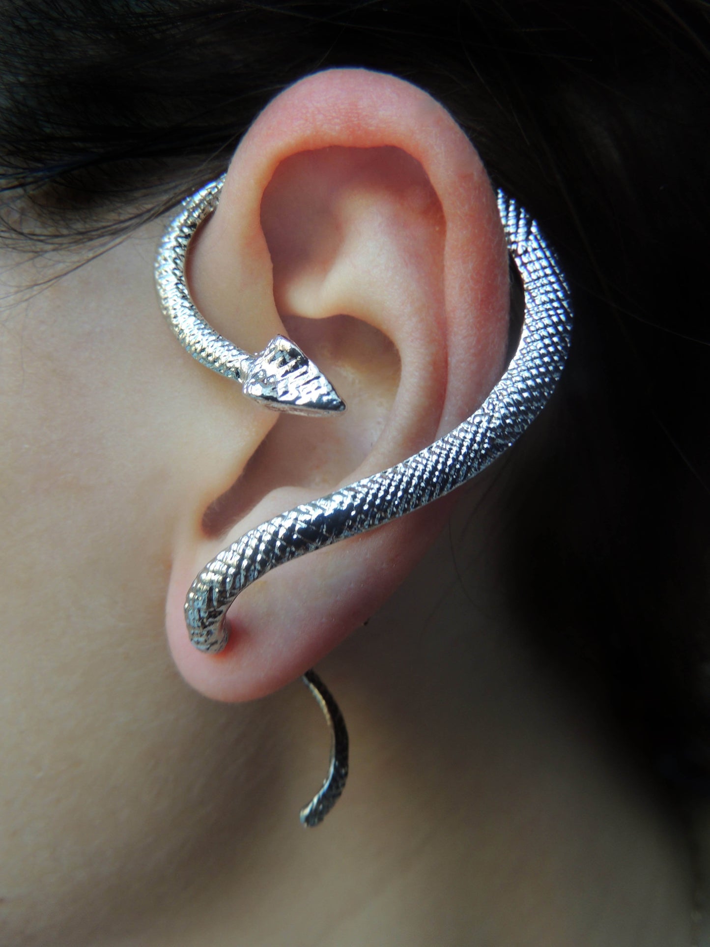 1PC Retro Cool Punk Jewelry Fashion Snake Earrings Ear Cuff