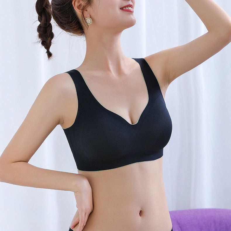 Libra Best Friend Sports Bra Female Seamless Gathering Sleep Bra Adjustable Yoga Vest Breathable Natural Latex Sport Bra