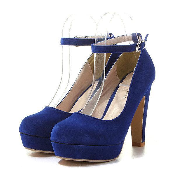 Suede Pure Color High Heel Shoes