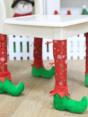 Christmas Chair Table Foot Cover Decoration