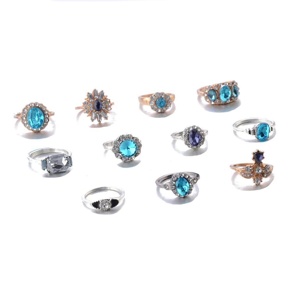 Retro Alloy Finger Rings Jewelry