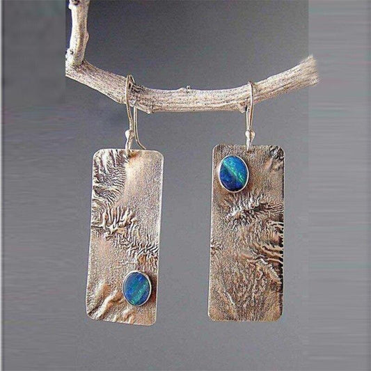 Tai Silver Pattern Drop For Women Earrings-1