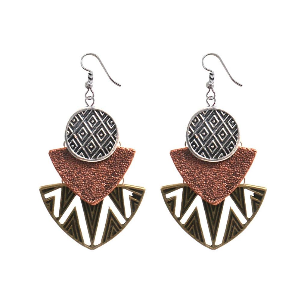 Women Multilayer Dangle  Geometric  Earring