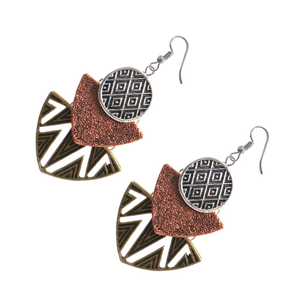 Women Multilayer Dangle  Geometric  Earring