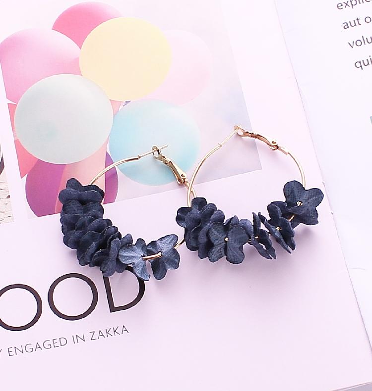 Geometric Big Circle Hoop Earrings Women